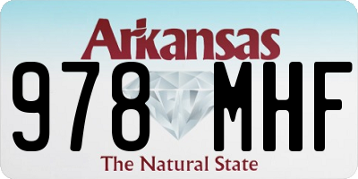 AR license plate 978MHF