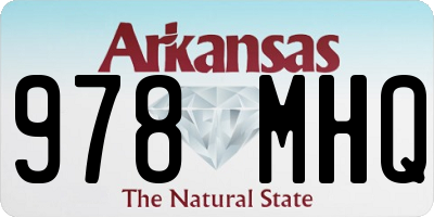 AR license plate 978MHQ