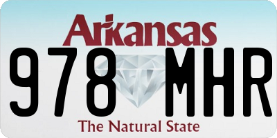 AR license plate 978MHR