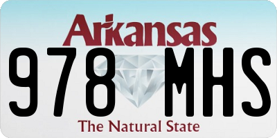 AR license plate 978MHS
