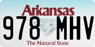 AR license plate 978MHV