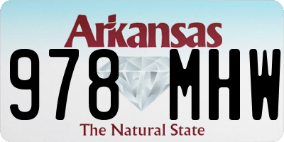 AR license plate 978MHW