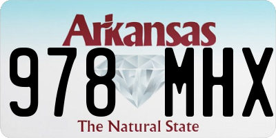 AR license plate 978MHX
