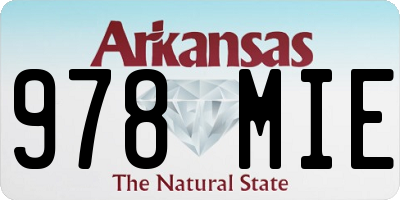 AR license plate 978MIE