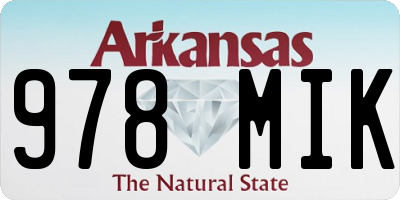 AR license plate 978MIK