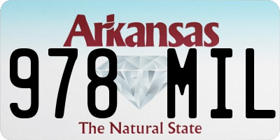 AR license plate 978MIL