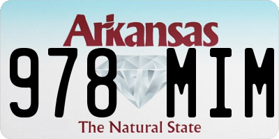 AR license plate 978MIM