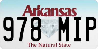 AR license plate 978MIP