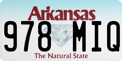 AR license plate 978MIQ