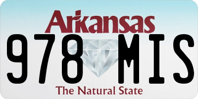 AR license plate 978MIS