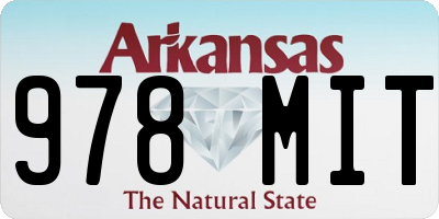 AR license plate 978MIT