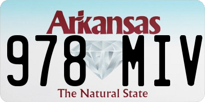 AR license plate 978MIV