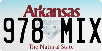 AR license plate 978MIX