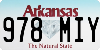 AR license plate 978MIY