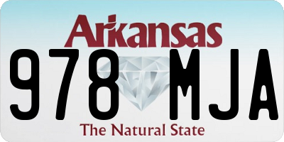 AR license plate 978MJA