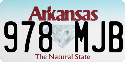 AR license plate 978MJB