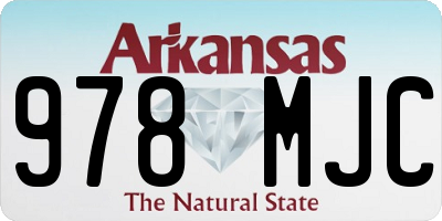 AR license plate 978MJC