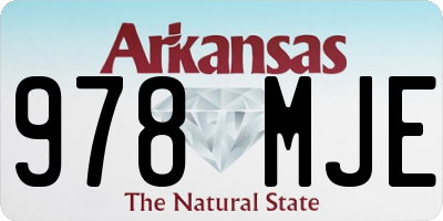 AR license plate 978MJE
