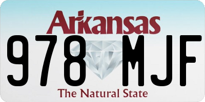 AR license plate 978MJF