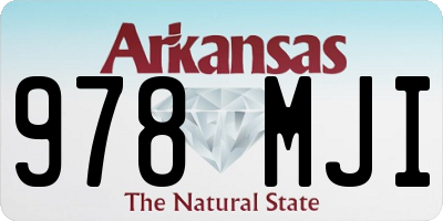 AR license plate 978MJI