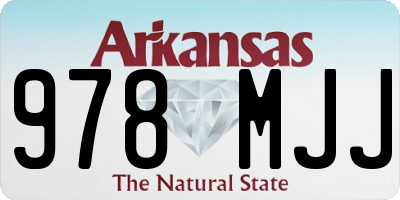 AR license plate 978MJJ