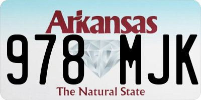 AR license plate 978MJK