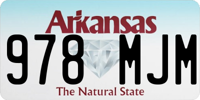 AR license plate 978MJM