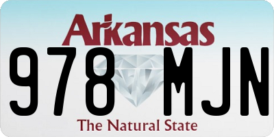 AR license plate 978MJN