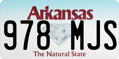 AR license plate 978MJS