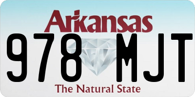AR license plate 978MJT