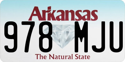 AR license plate 978MJU