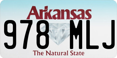 AR license plate 978MLJ