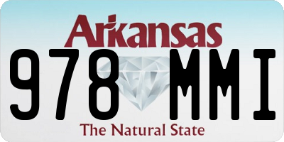 AR license plate 978MMI
