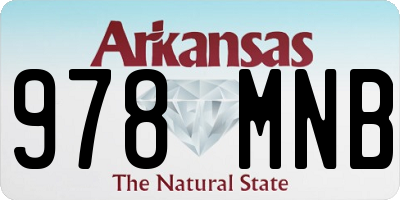 AR license plate 978MNB