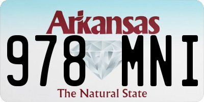 AR license plate 978MNI