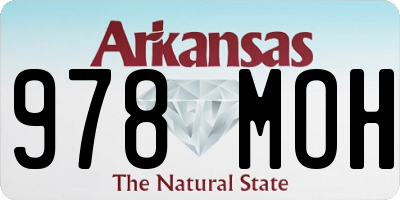 AR license plate 978MOH
