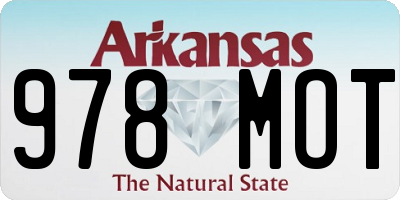 AR license plate 978MOT