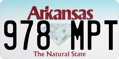 AR license plate 978MPT