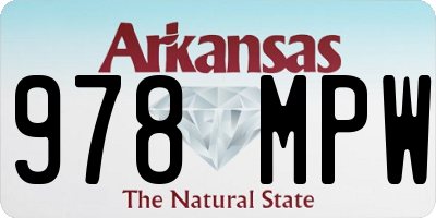 AR license plate 978MPW