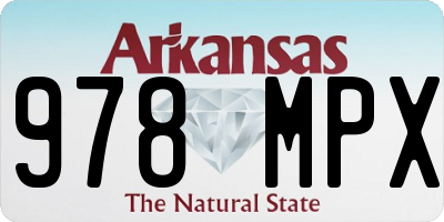AR license plate 978MPX