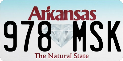 AR license plate 978MSK