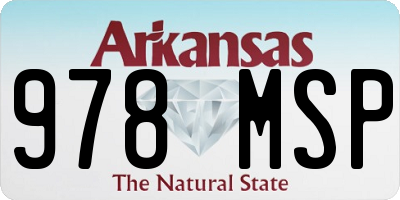 AR license plate 978MSP