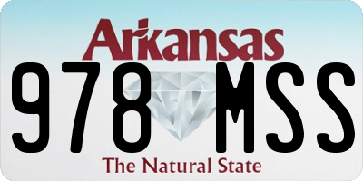 AR license plate 978MSS