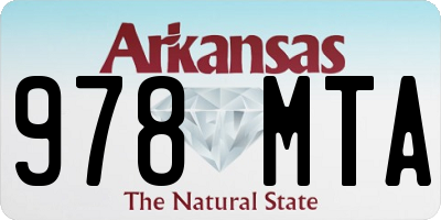 AR license plate 978MTA