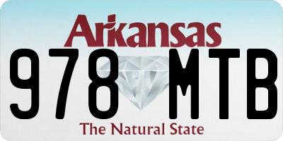 AR license plate 978MTB