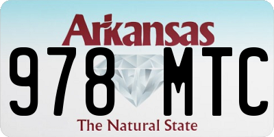 AR license plate 978MTC