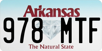 AR license plate 978MTF