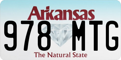 AR license plate 978MTG
