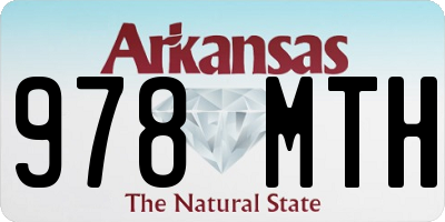 AR license plate 978MTH