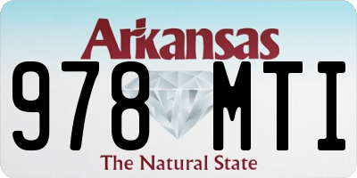 AR license plate 978MTI